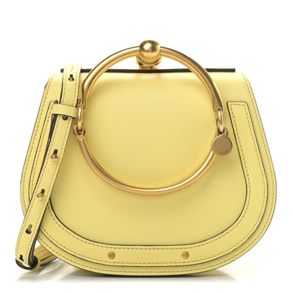 Chloe Calfskin Suede Small Nile Bracelet Bag Lemonade 1 of 9