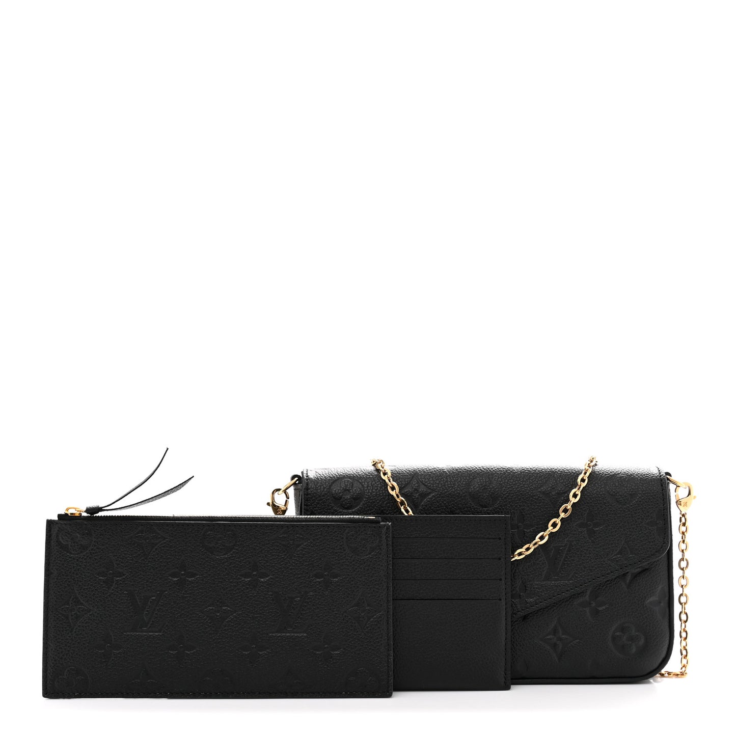 Empreinte Pochette Felicie Chain Wallet Black