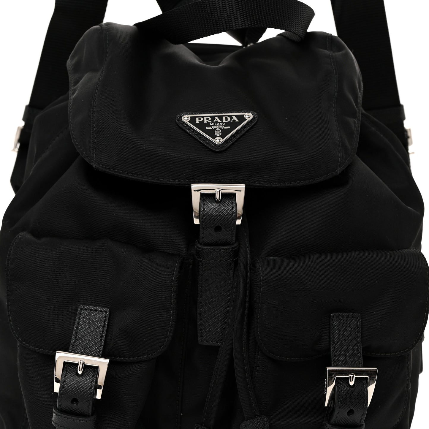 Tessuto Nylon Vela Small Backpack Black