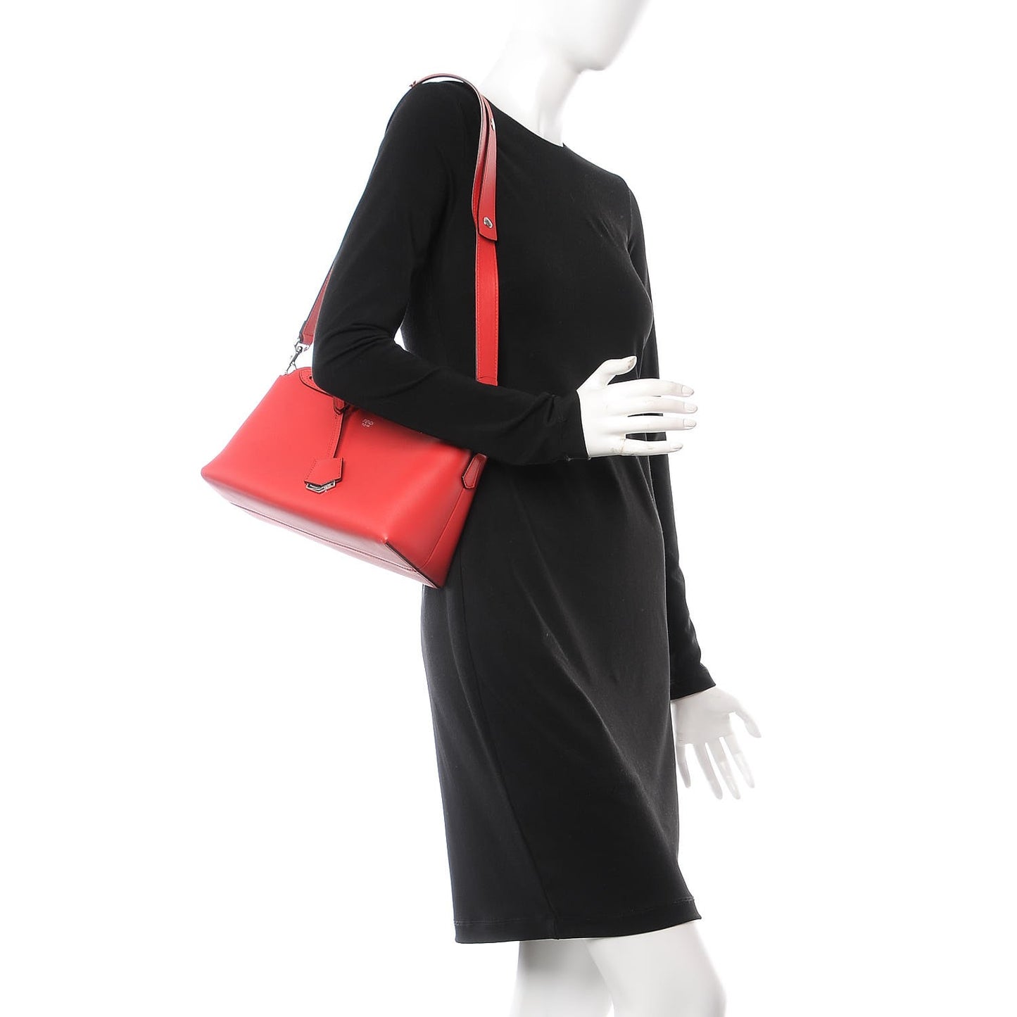 Vitello Dolce Medium By The Way Boston Bag Fiamma