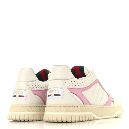 Gucci Calfskin Womens Re-Web Sneakers 36.5 White Pink 5 of 10