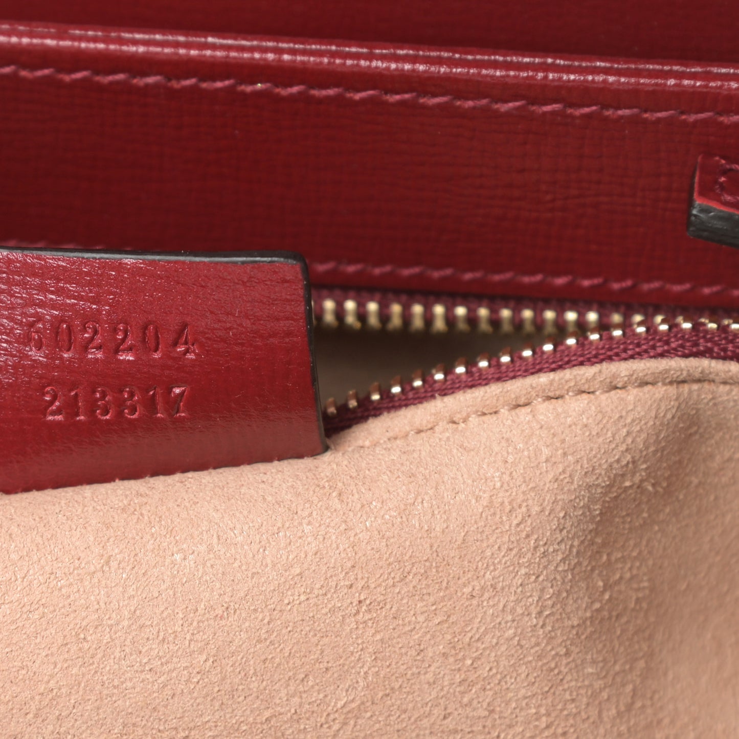 GG Supreme Monogram Azalea Calfskin Horsebit 1955 Shoulder Bag Beige Ebony New Cherry Red
