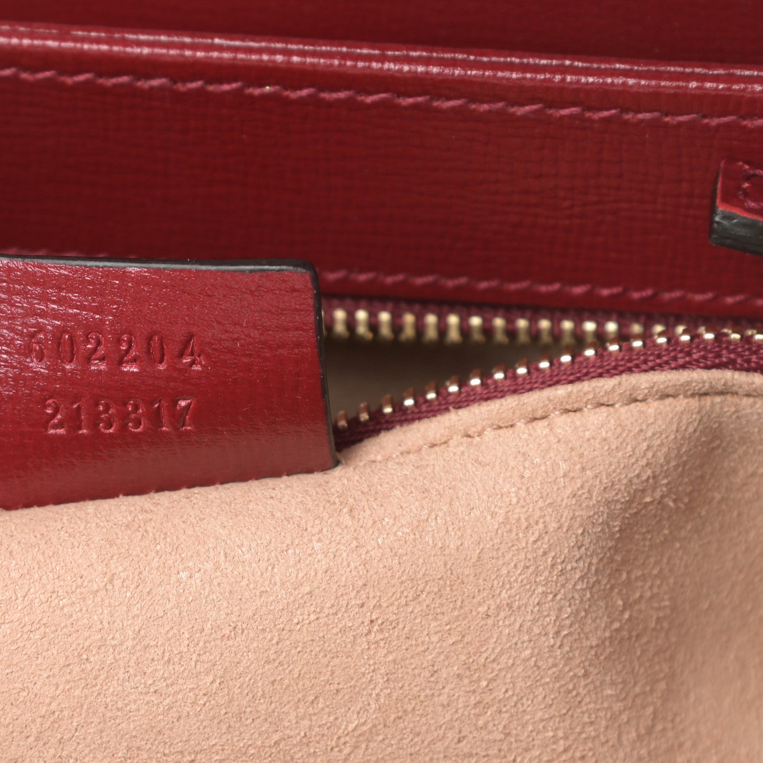 Gucci GG Supreme Monogram Azalea Calfskin Horsebit 1955 Shoulder Bag Beige Ebony New Cherry Red 7 of 10