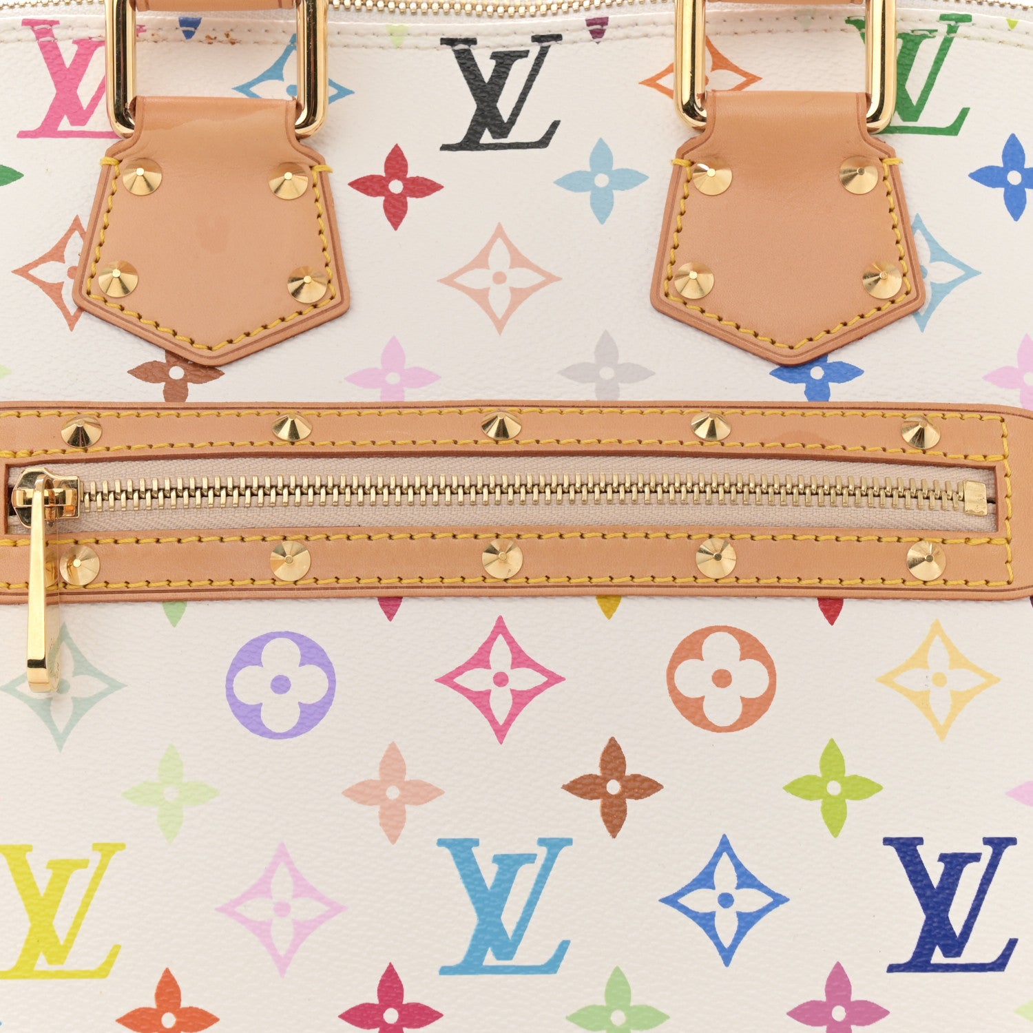 Louis Vuitton Monogram Multicolor Alma White 8 of 15