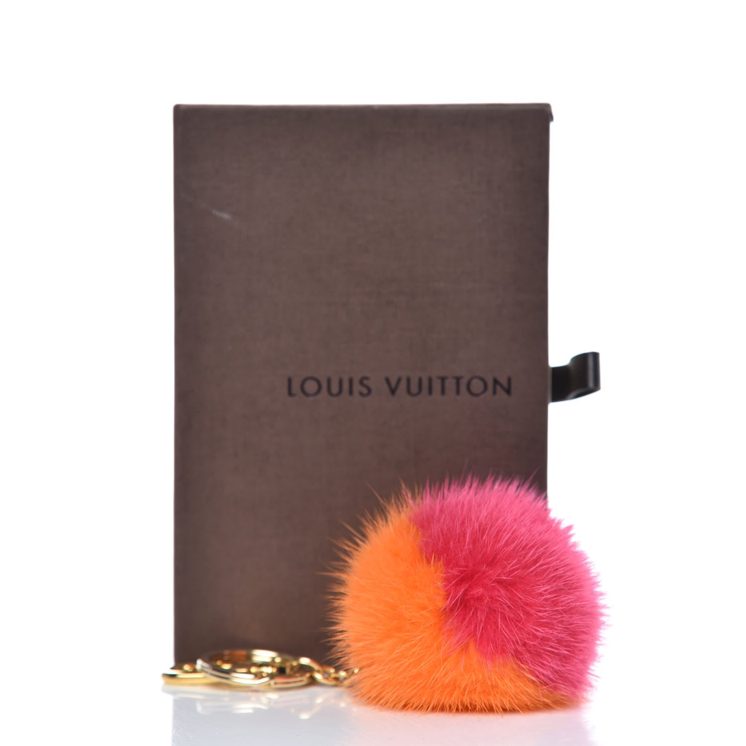Louis Vuitton Mink Fluo Bubble Bag Charm Key Holder Orange 4 of 4