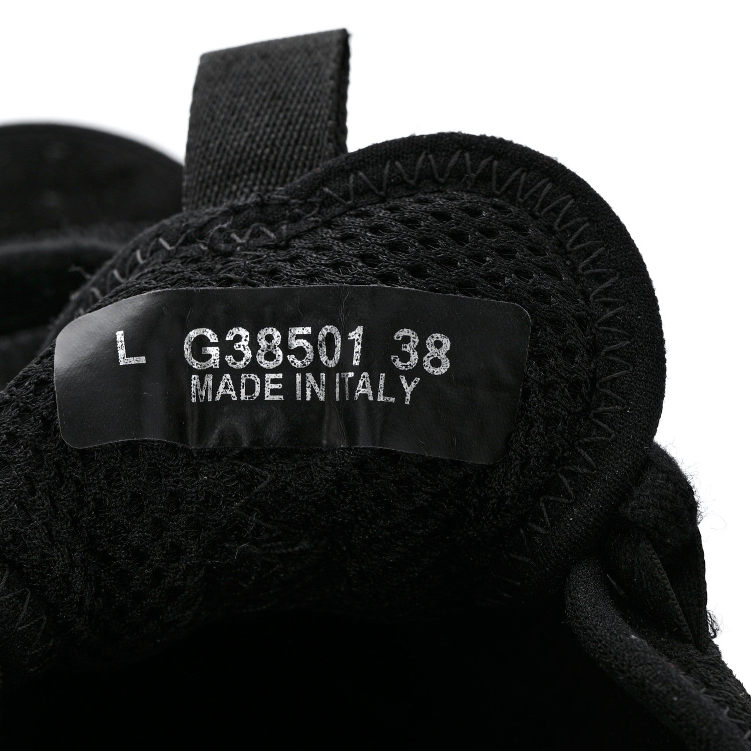 Chanel Nylon Suede Calfskin CC Sneakers 38 Black 6 of 9