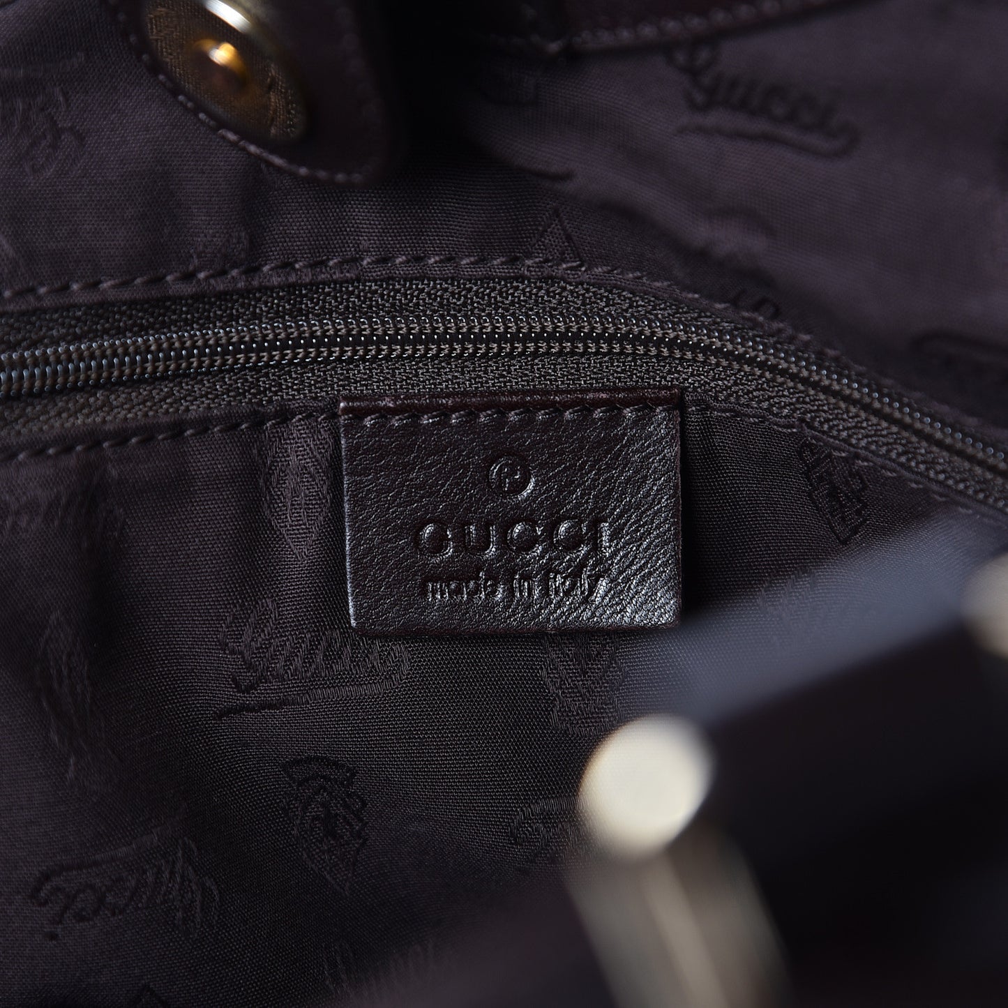 Guccissima Medium Sukey Tote Chocolate