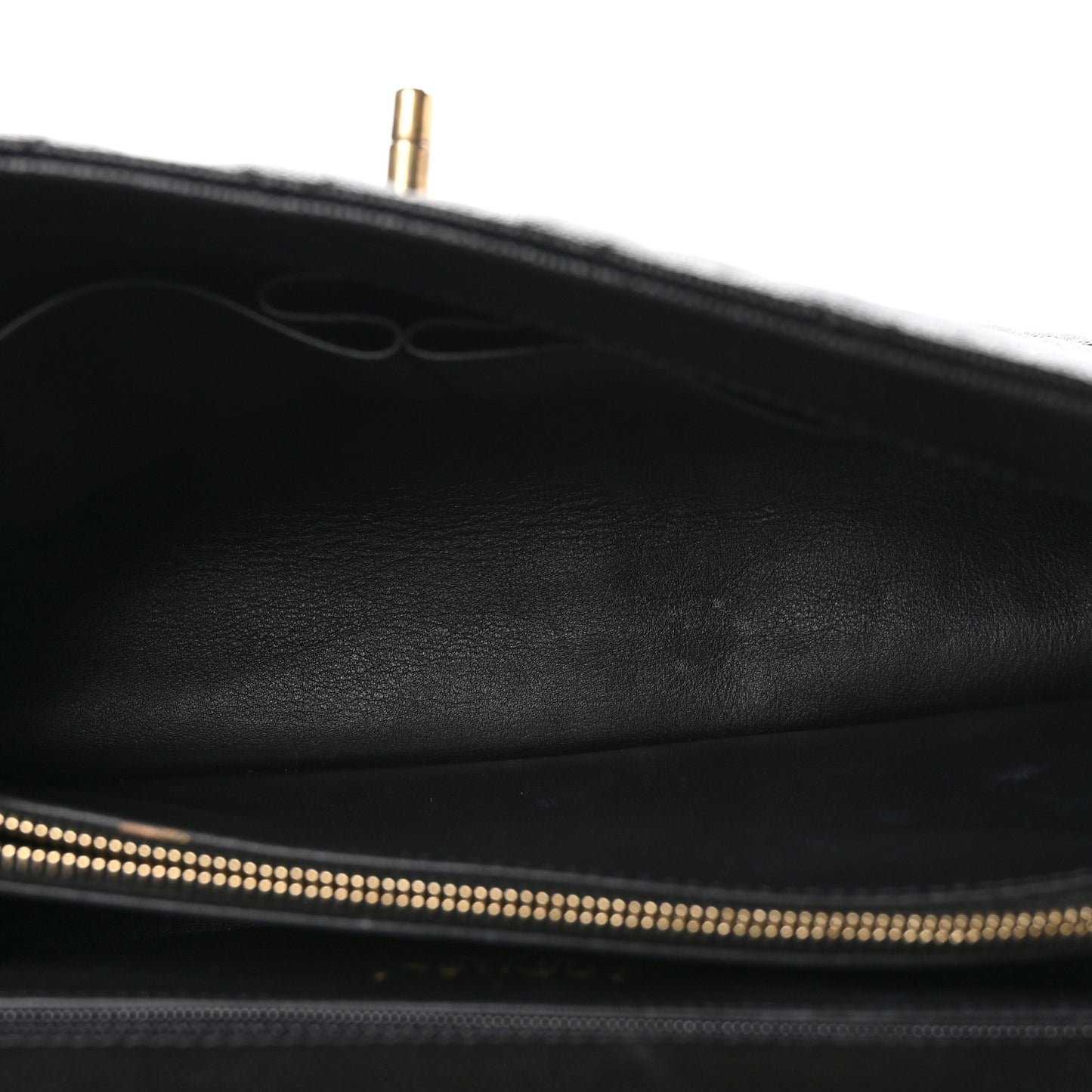 Caviar Lizard Quilted Medium Coco Handle Flap Black