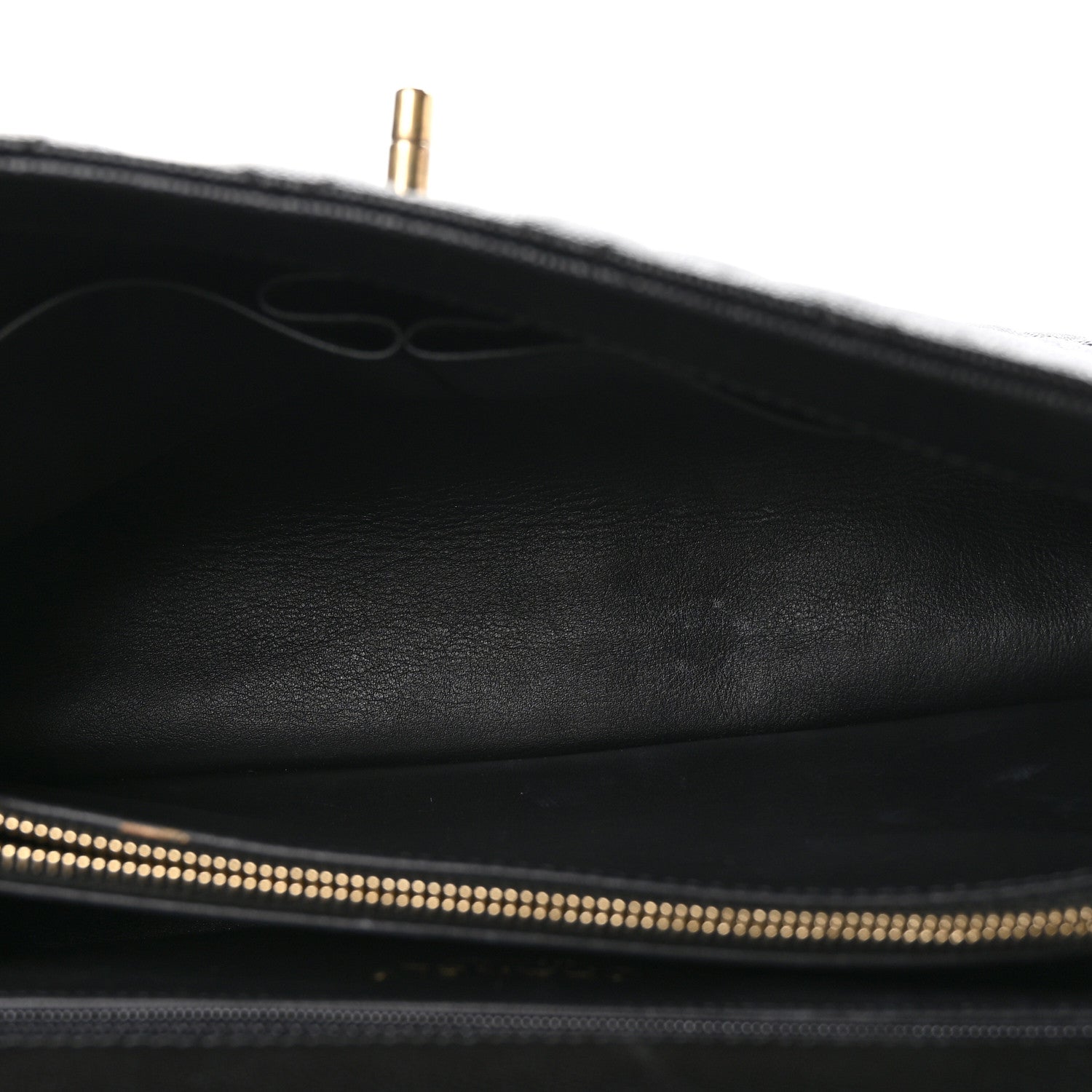 Chanel Caviar Lizard Quilted Medium Coco Handle Flap Black 5 of 10