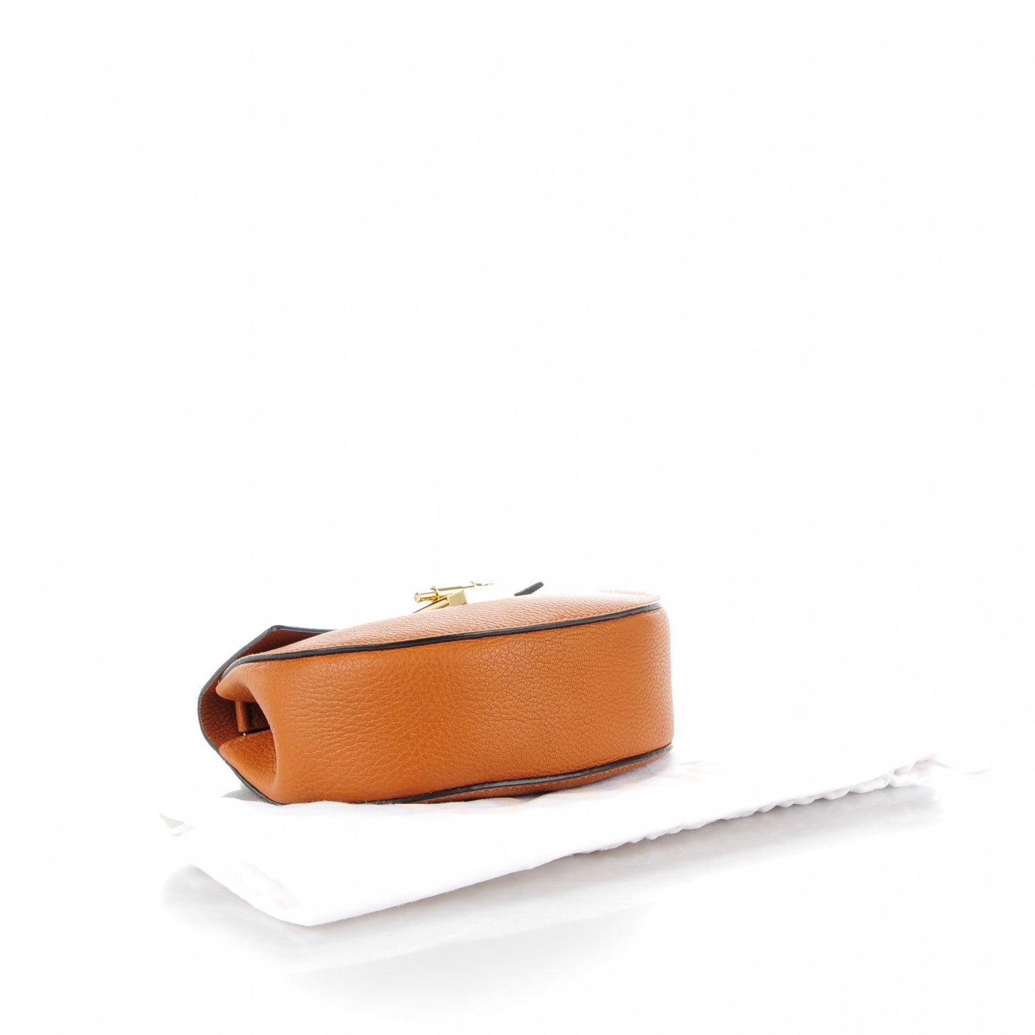 Chloe Grained Lambskin Mini Drew Shoulder Bag Caramel 4 of 8