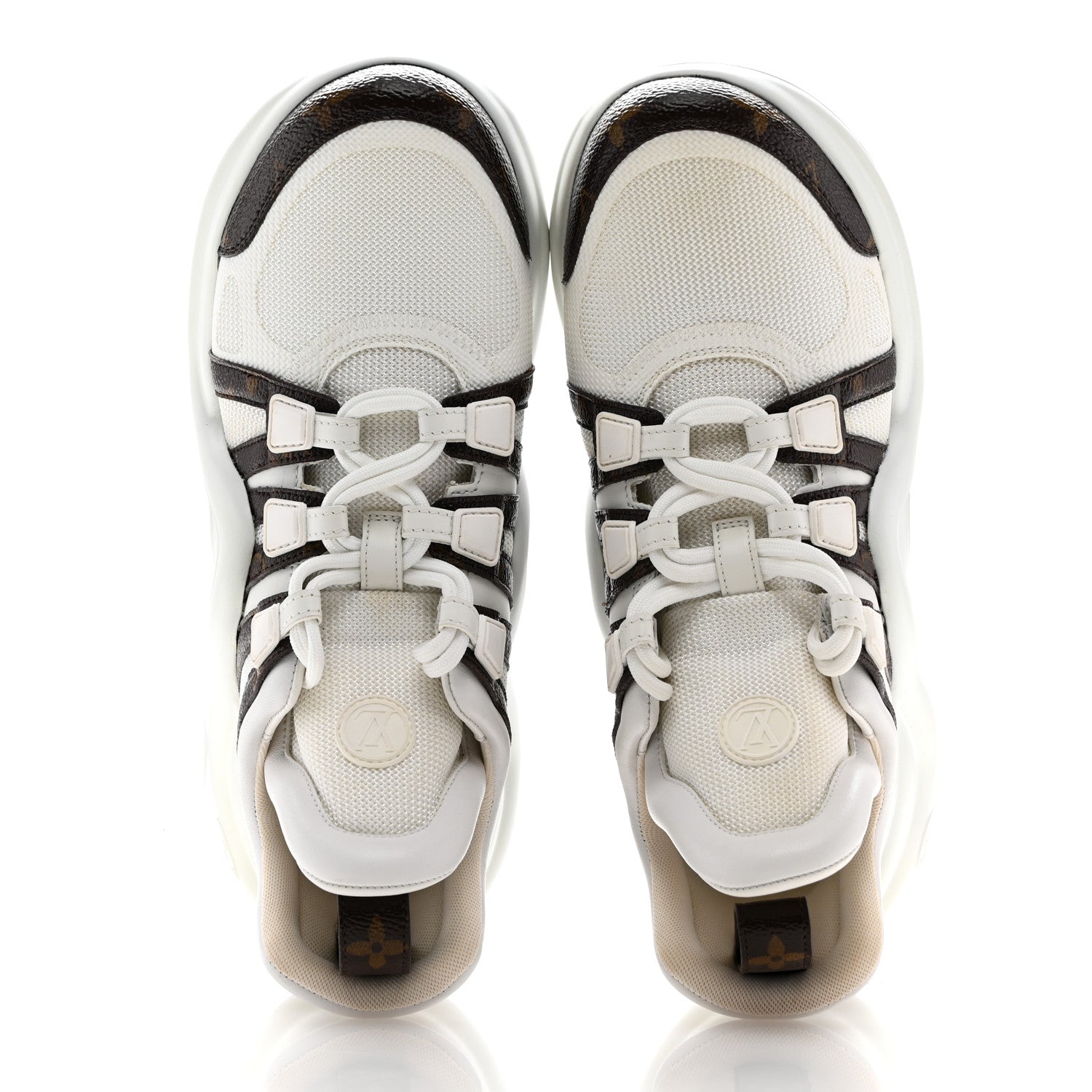 Louis Vuitton Patent Monogram LV Archlight Sneakers 39 White 2 of 11