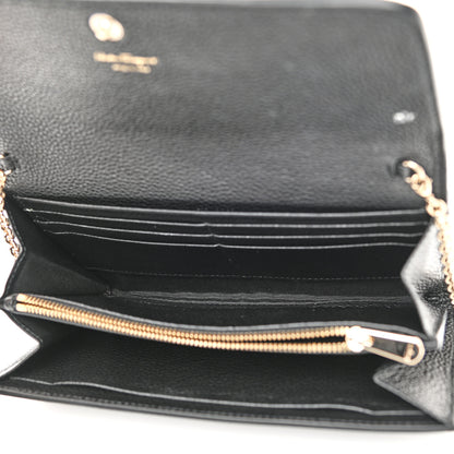 Salvatore Ferragamo Calfskin City Wallet On Chain Black 5 of 11