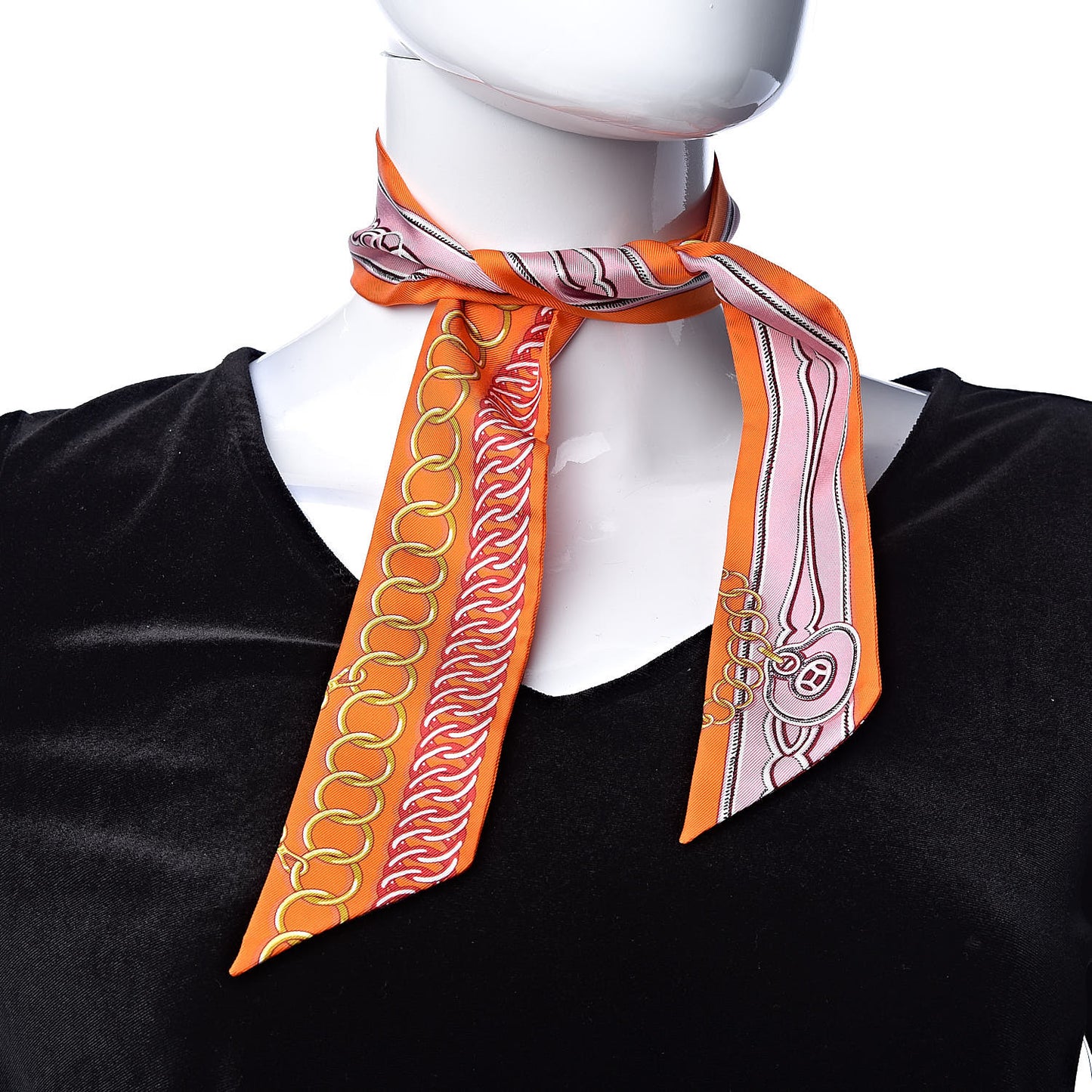 Silk Maillons Twilly Orange Vieux Rose Gold