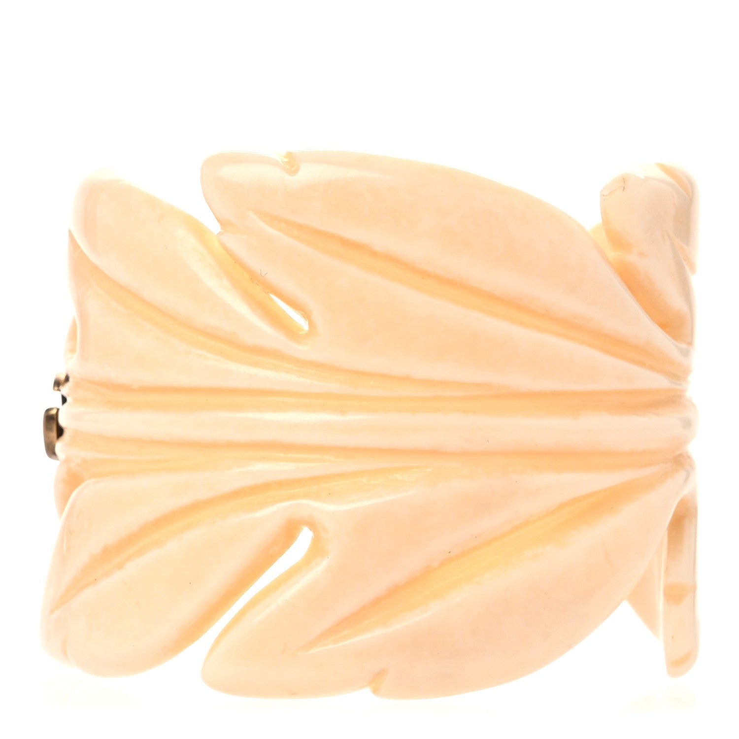 Gucci Resin Leaf GG Cuff Bracelet M Ivory 1 of 6