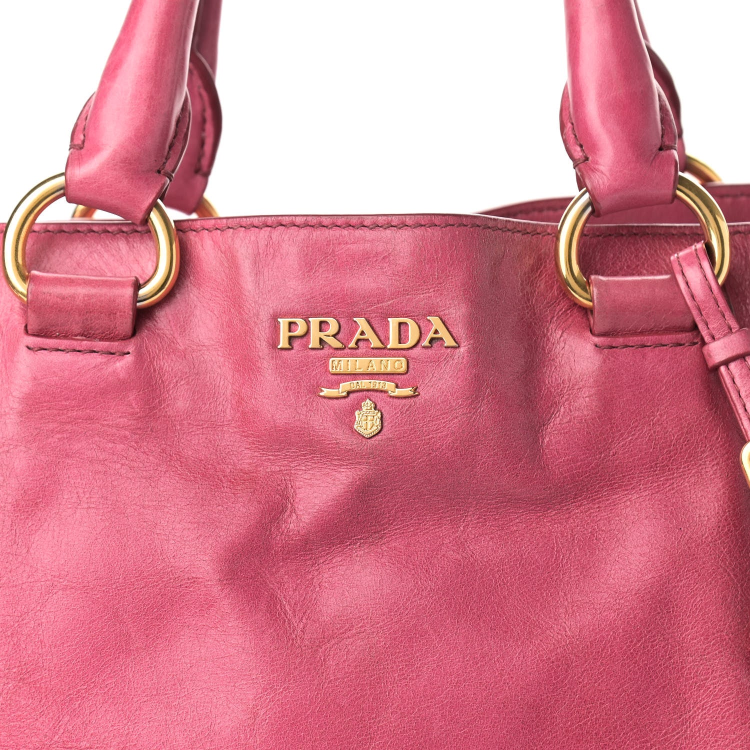 Prada Vitello Shine Tote Peonia 9 of 14
