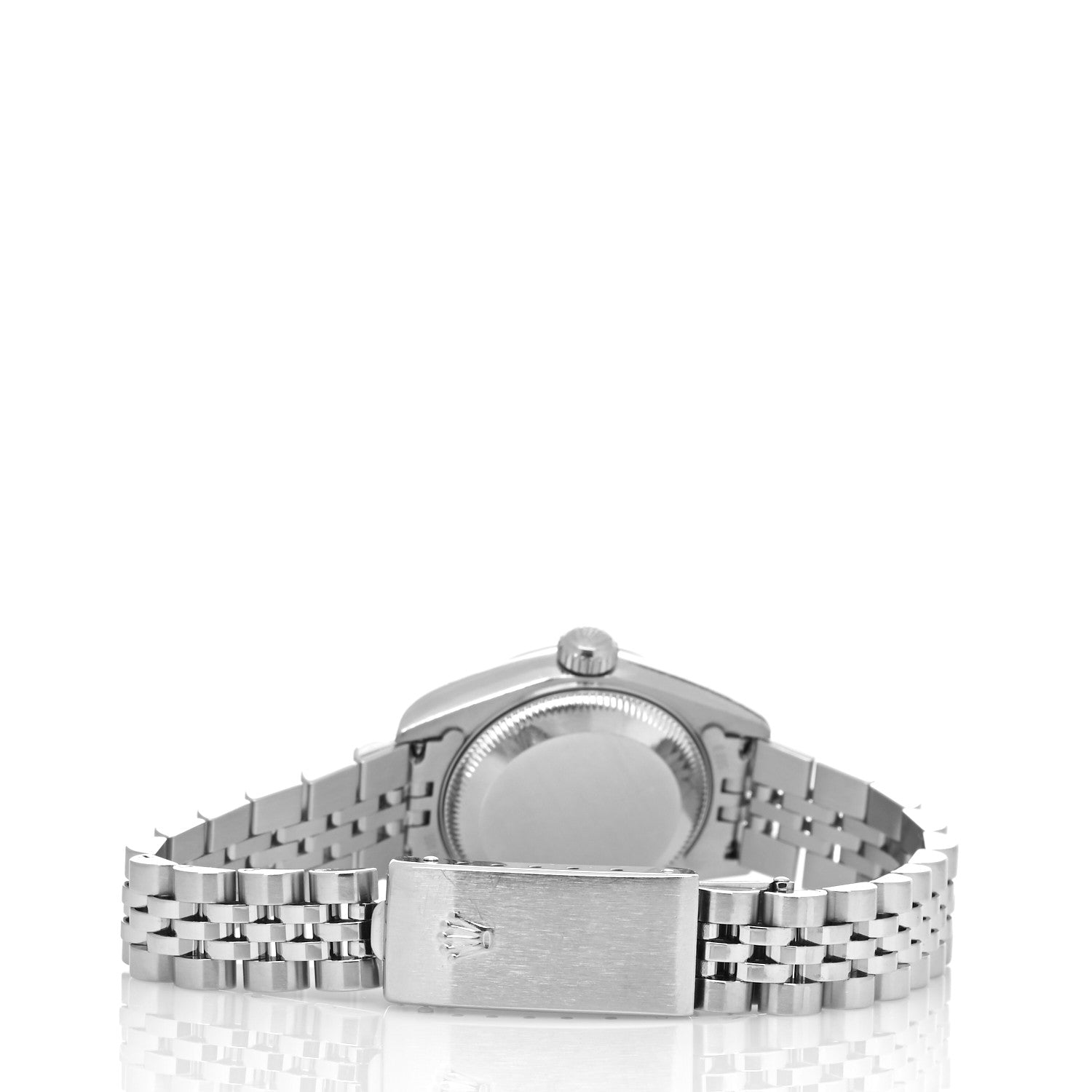 Rolex Stainless Steel 18K White Gold Pink Mother of Pearl 26mm Oyster Perpetual Datejust Watch Roman 79174 3 of 4
