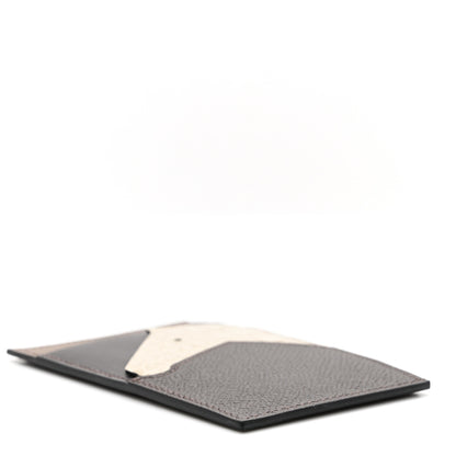 Hermes Epsom Matte Alligator Swift Les Petits Chevaux Card Holder Chocolate Beton Indigo Etoupe 3 of 7