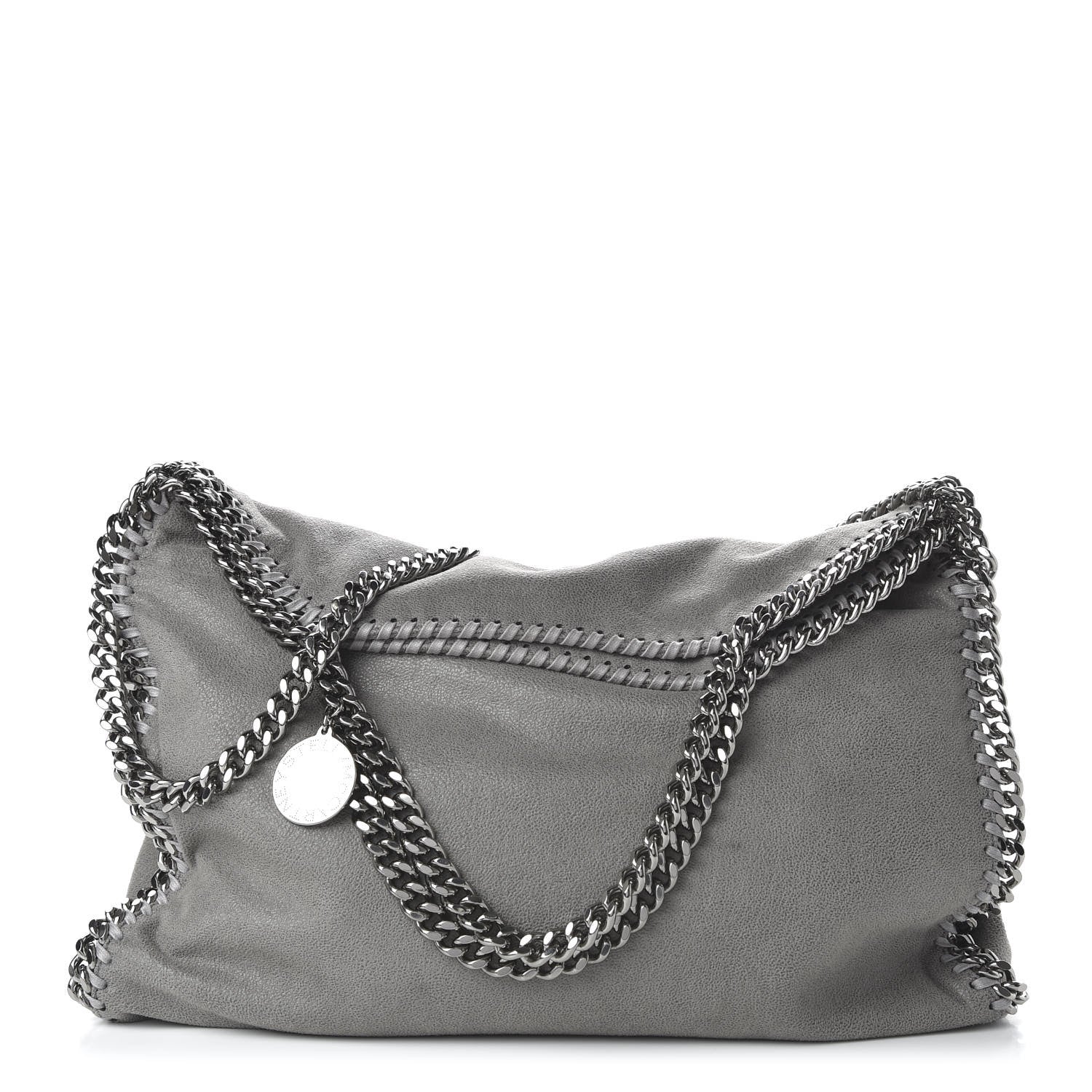 Stella McCartney Shaggy Deer Falabella Fold Over Tote Grey 1 of 10
