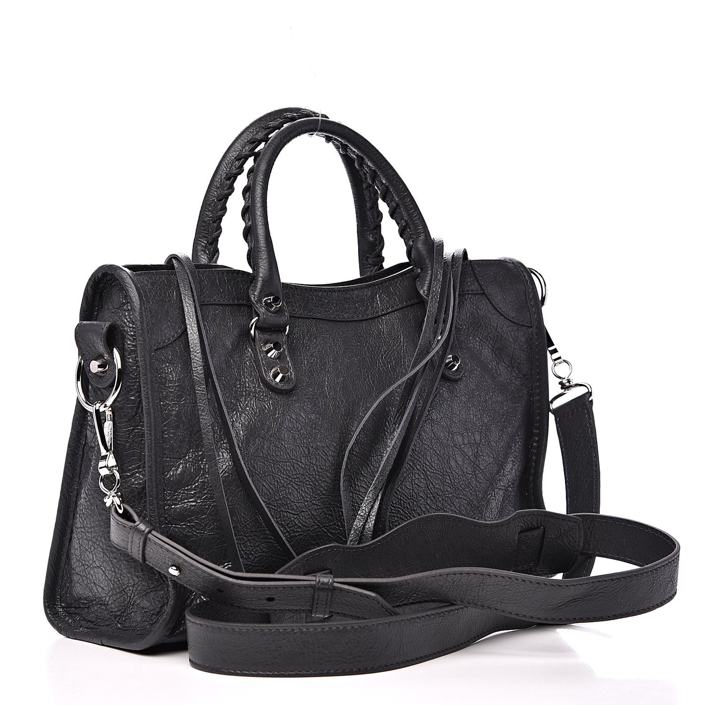 Agneau Classic Silver Hardware S City Gris Fossile