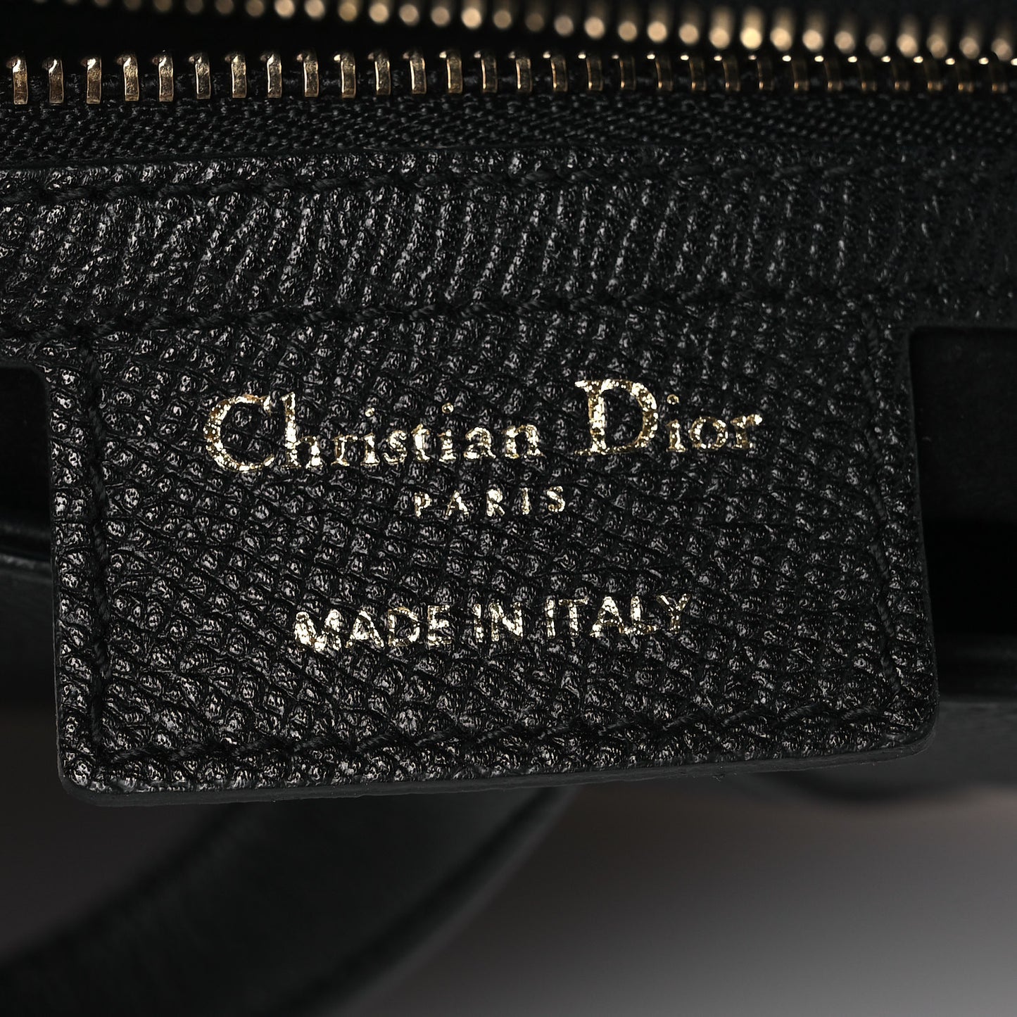 Grained Calfskin Saddle Bag Black