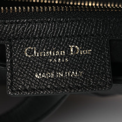 Christian Dior Grained Calfskin Saddle Bag Black 6 of 12