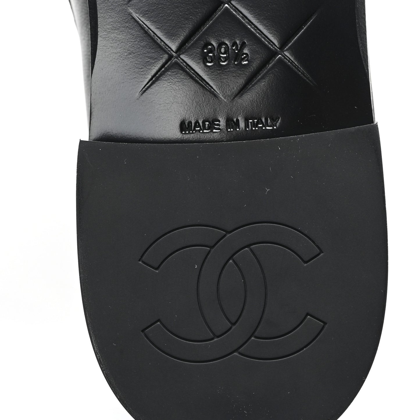 Lambskin Quilted CC Turnlock Loafers 39.5 Black