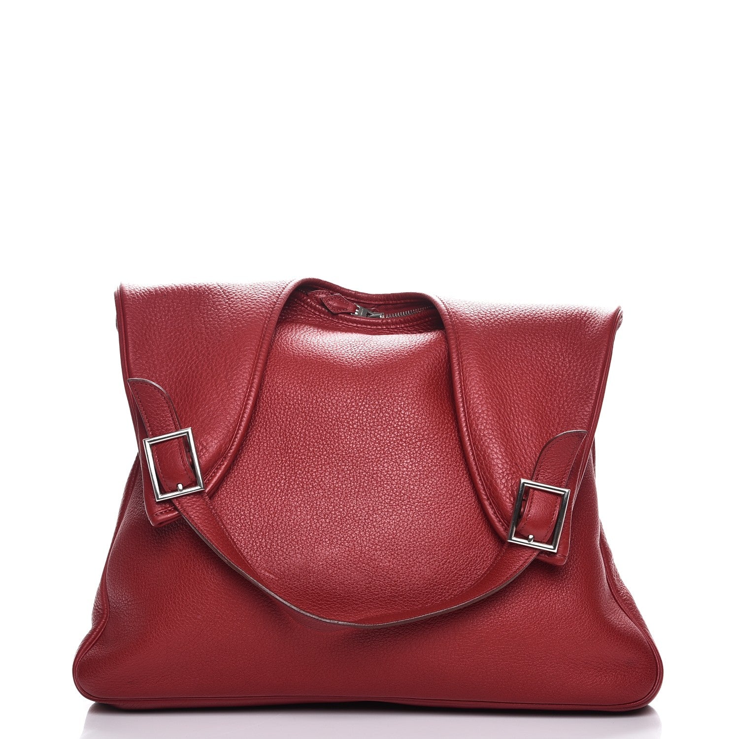 Hermes Taurillon Clemence Massai GM Rouge Garance 3 of 12