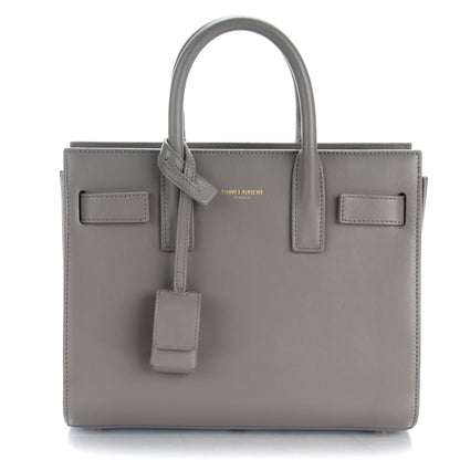 Saint Laurent Grained Calfskin Baby Sac De Jour Fog 1 of 7