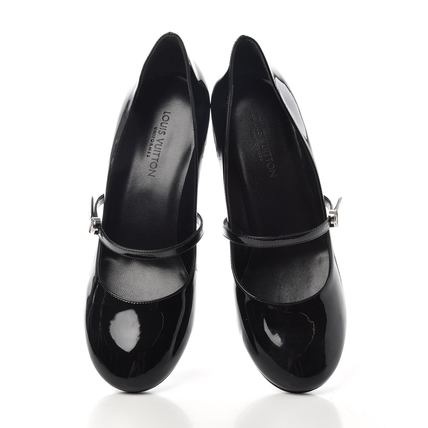 Louis Vuitton Patent Uniformes Silhouette 40mm Pumps 38.5 Black 5 of 10