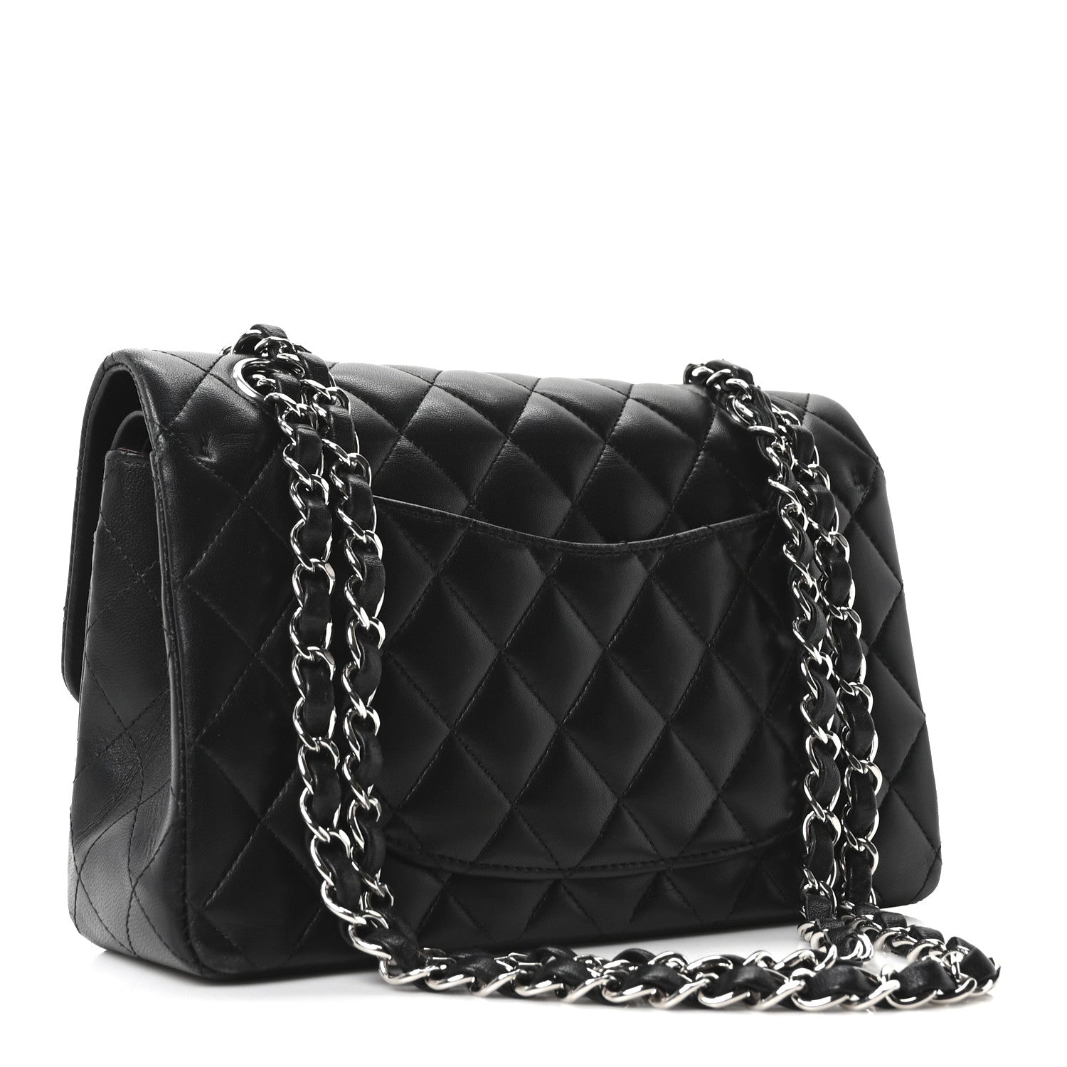 Chanel Lambskin Quilted Small Double Flap Black 3 of 10