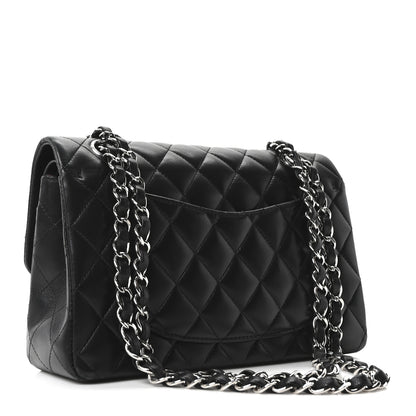 Chanel Lambskin Quilted Small Double Flap Black 3 of 10