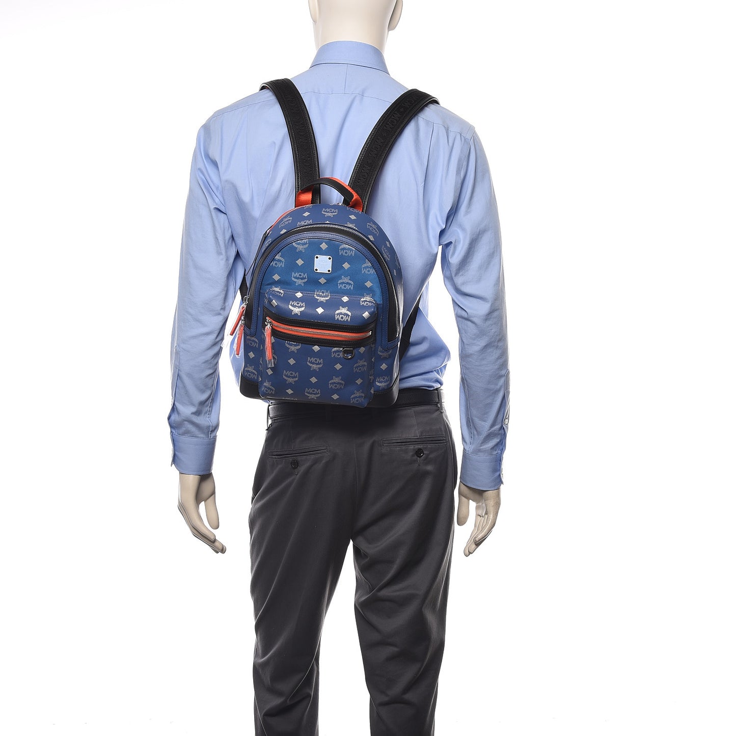 Visetos Reflective Nylon Small Resnick Backpack Blue