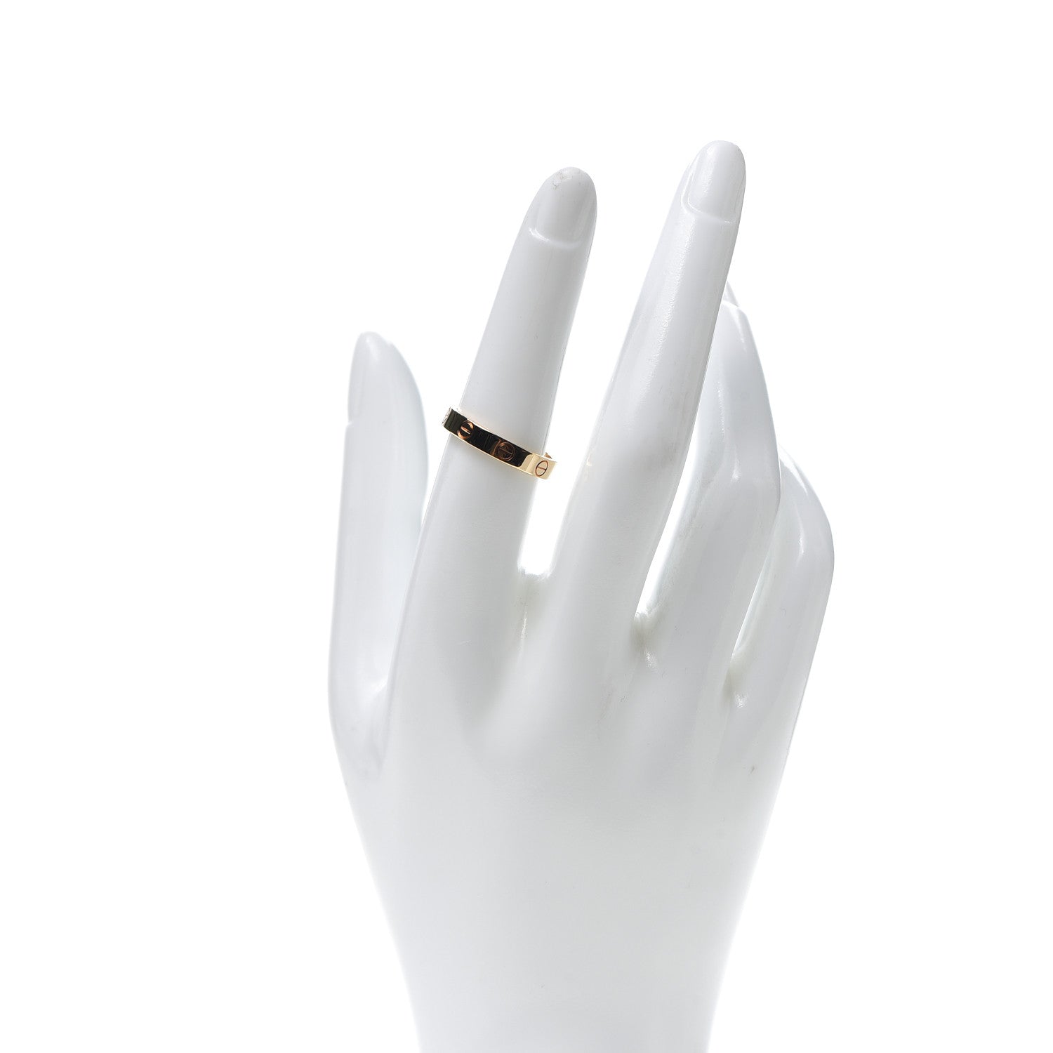Cartier 18K Yellow Gold 3.5mm LOVE Wedding Band Ring 54 6.75 2 of 5