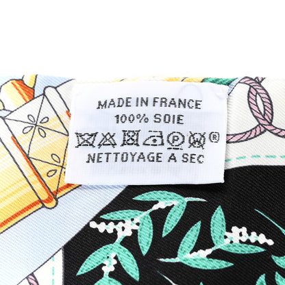 Hermes Silk Cliquetis Twilly Black Rose Menthol 4 of 4
