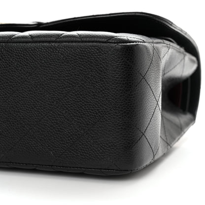 Chanel Caviar Quilted Jumbo Double Flap Black 10 of 15