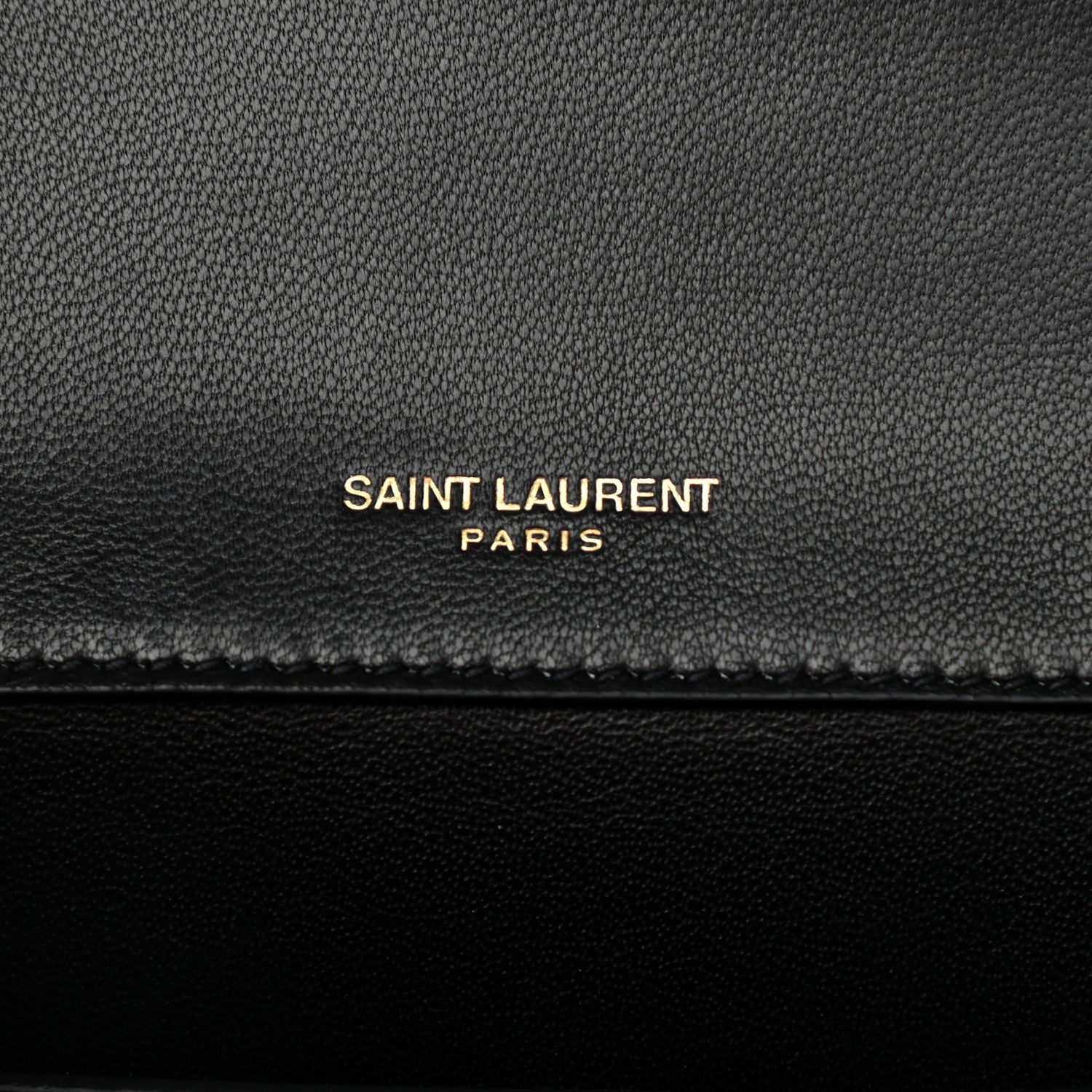 Saint Laurent Lambskin Matelasse Chevron Monogram Small Sulpice Bag Black 6 of 11