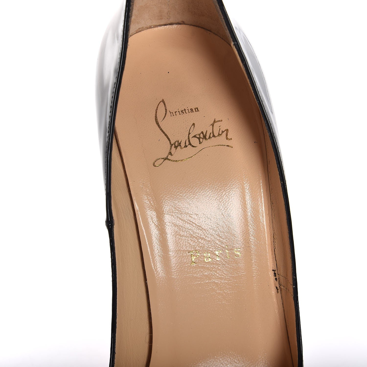 Christian Louboutin Patent Banane 140 Pumps 39.5 Black 8 of 16