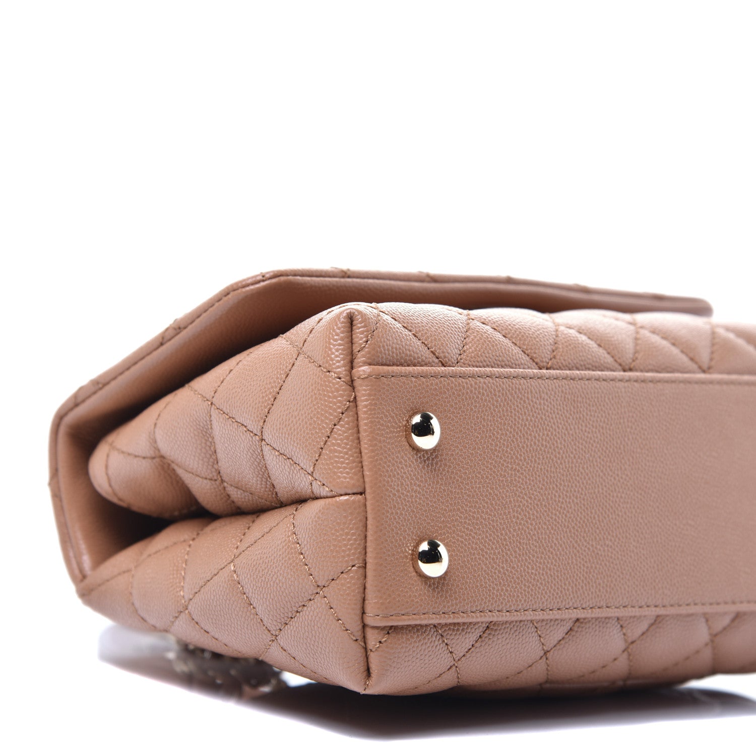 Chanel Caviar Quilted Mini Coco Handle Flap Brown 8 of 9