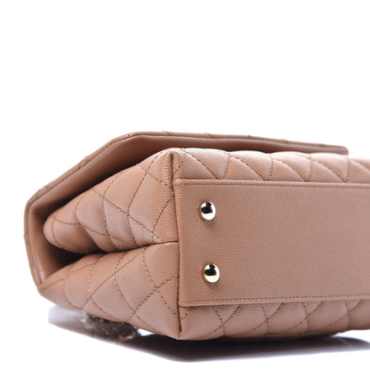 Chanel Caviar Quilted Mini Coco Handle Flap Brown 8 of 9