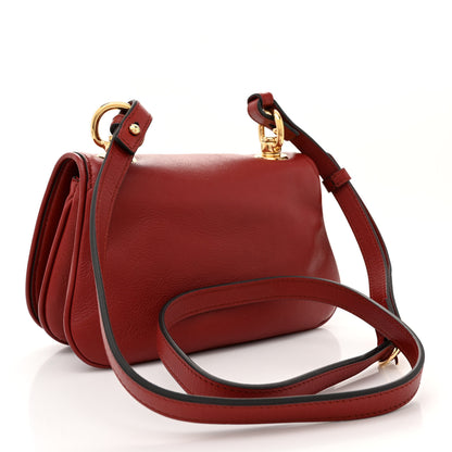 Gucci Roxy Calfskin Web Mini Blondie Shoulder Bag Blondie Red 3 of 10