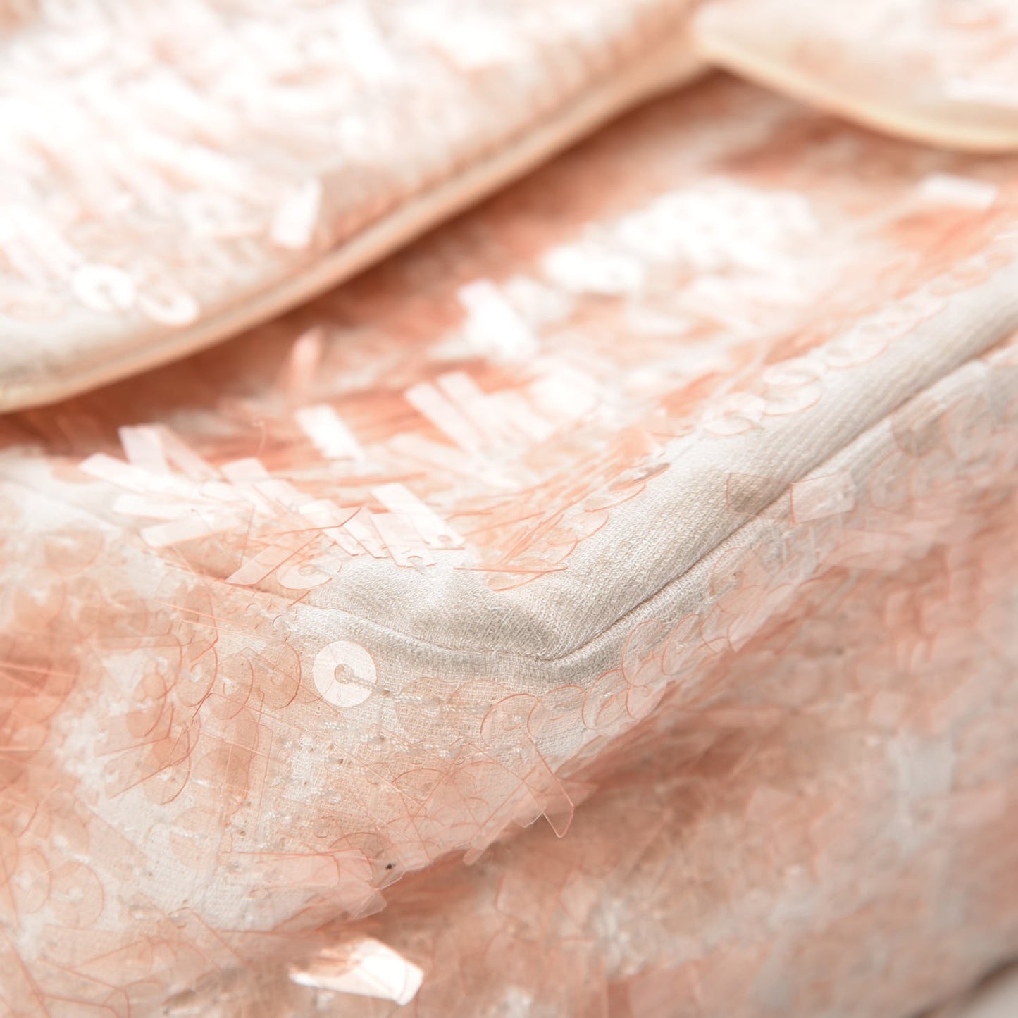 Sequin Paillette Small Flap Light Pink
