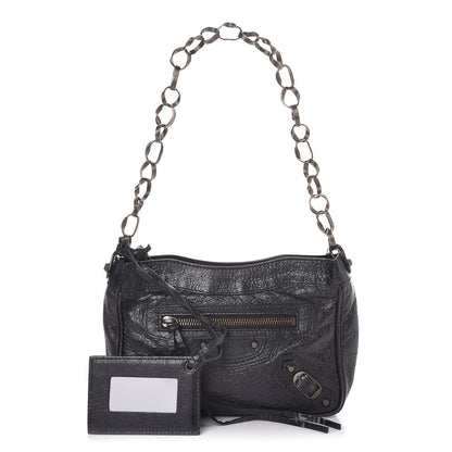 Balenciaga Agneau Classic Hardware Shoulder Shape Black 1 of 8