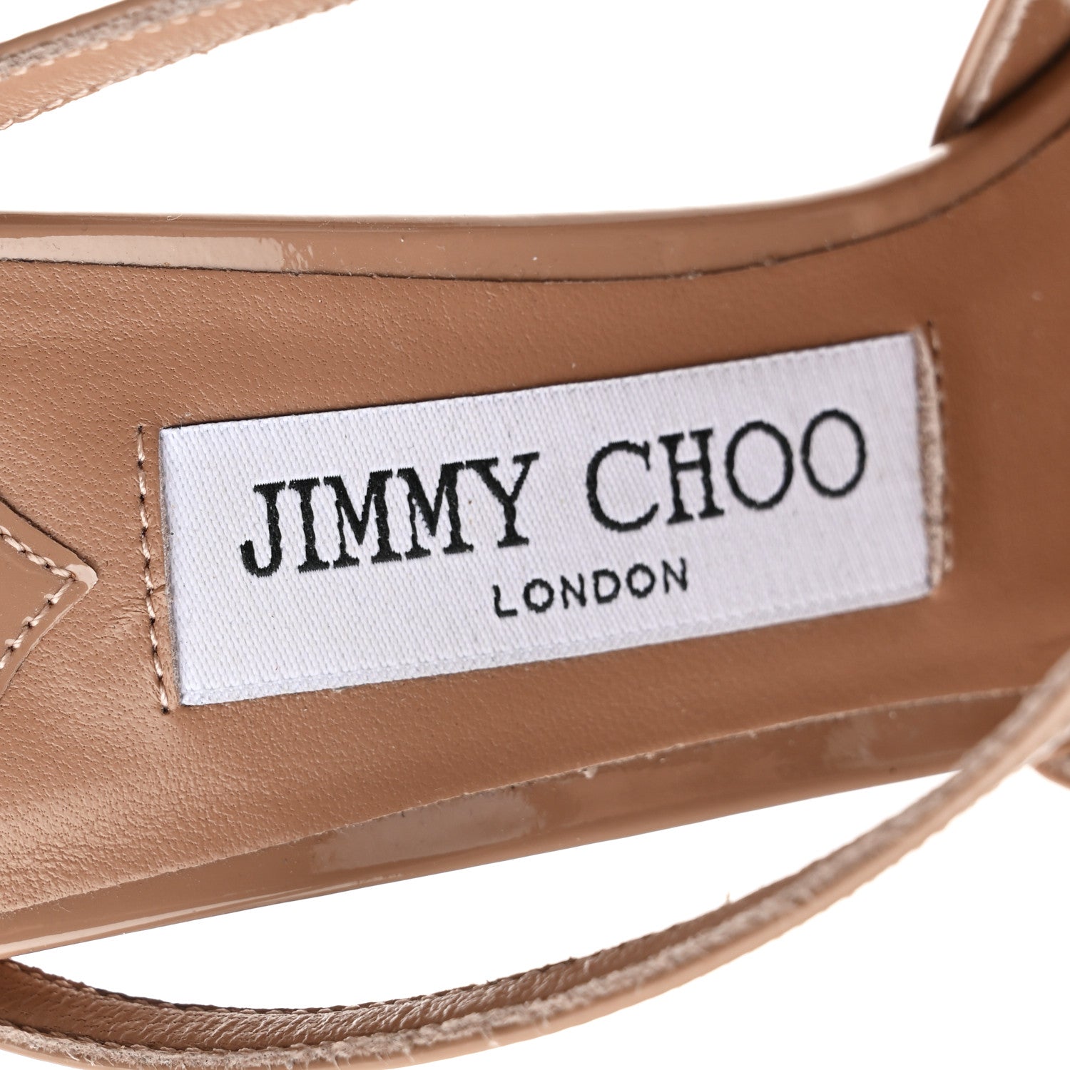Jimmy Choo Patent Anise 95 Sandals 37.5 Ballet Pink 8 of 8