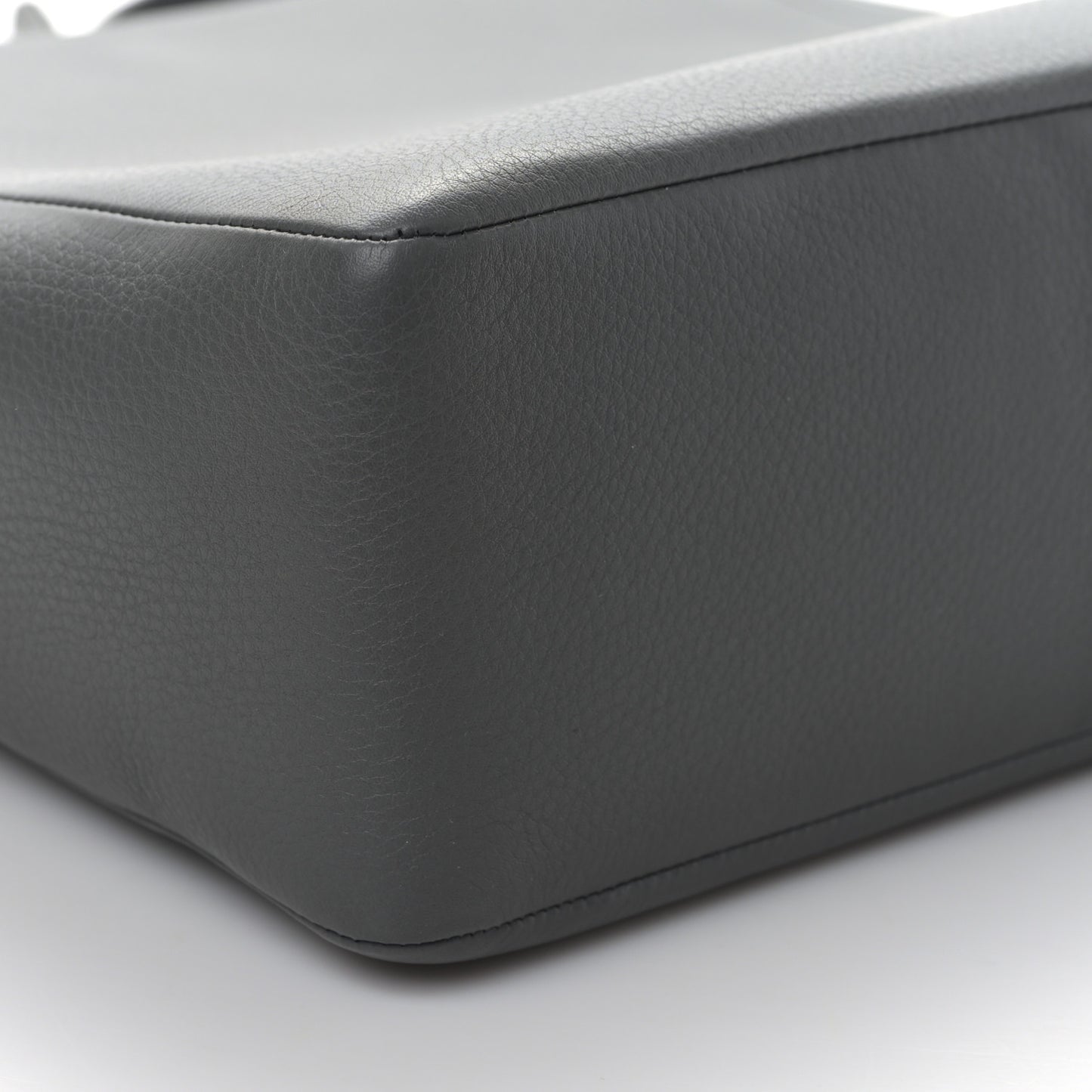 Grained Calfskin Piper Hobo Charcoal