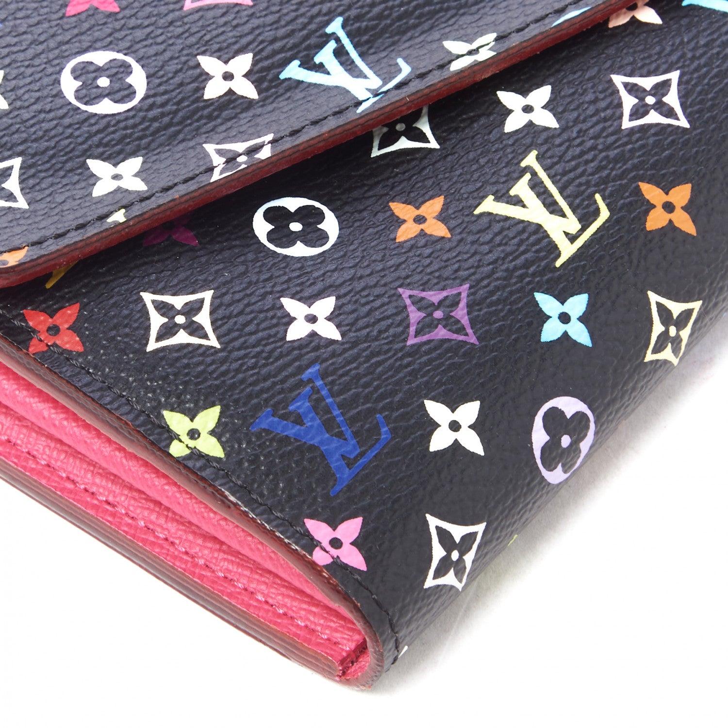 Louis Vuitton Monogram Multicolor Sarah Wallet NM Black Grenade 5 of 9