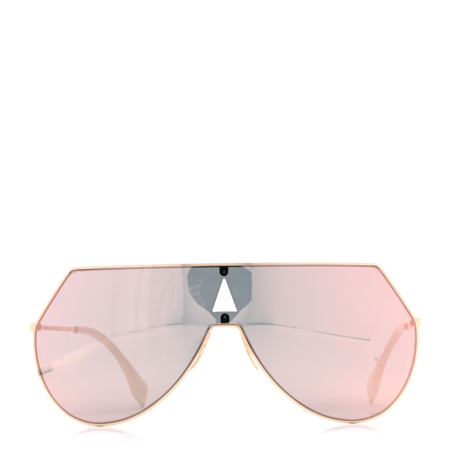 Fendi Metal Mirrored Eyeline Sunglasses FF 0193/S Matte Gold 2 of 7
