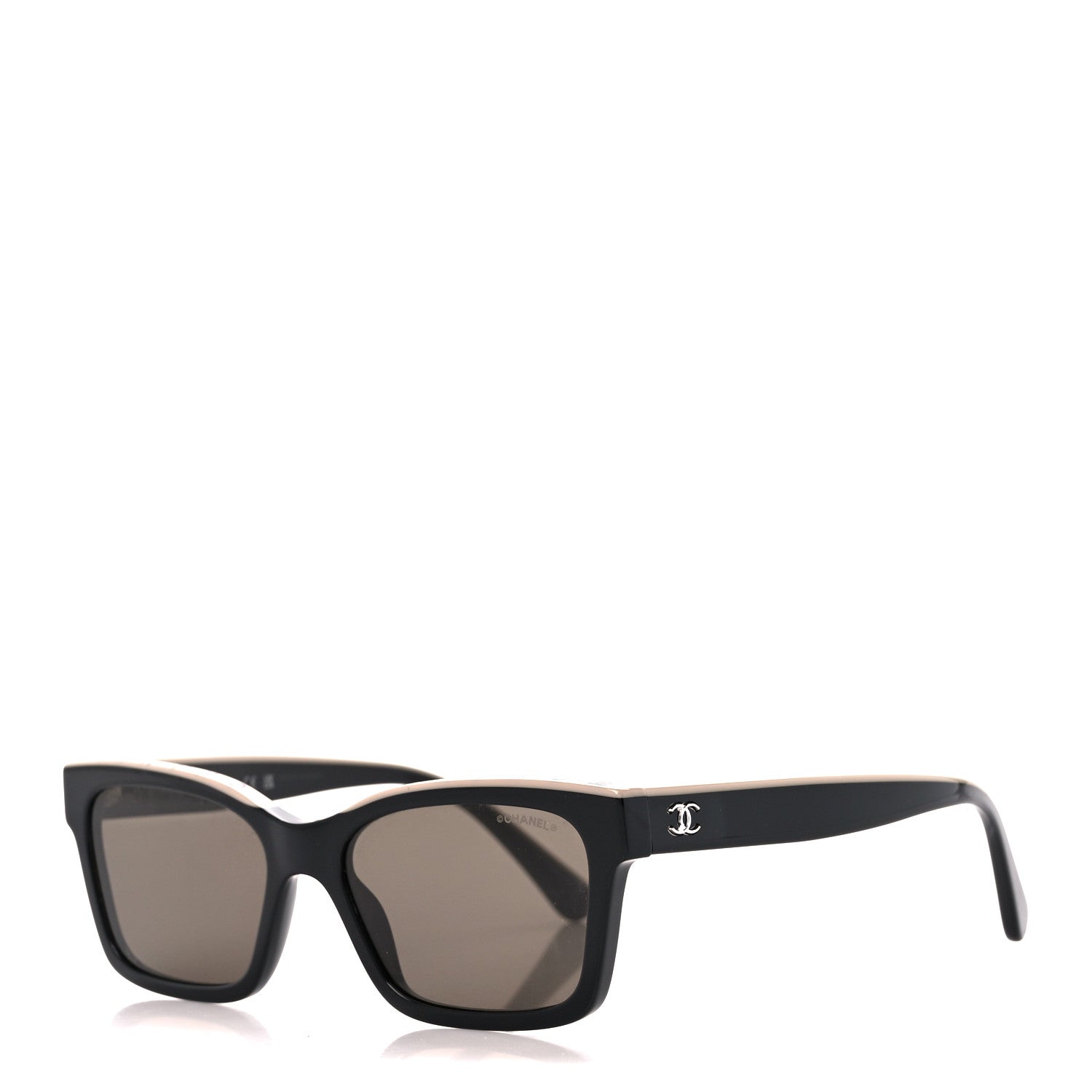 Chanel Acetate Polarized Square Sunglasses 5417 Black 1 of 8