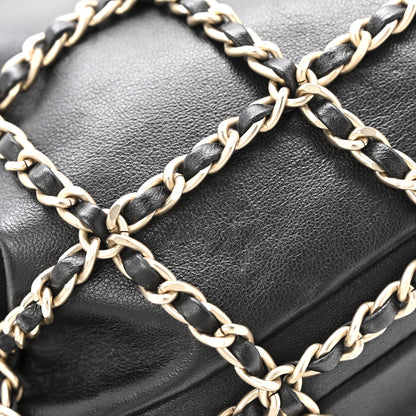 Chanel Lambskin Large Shopping Chain Tote Black 11 of 11