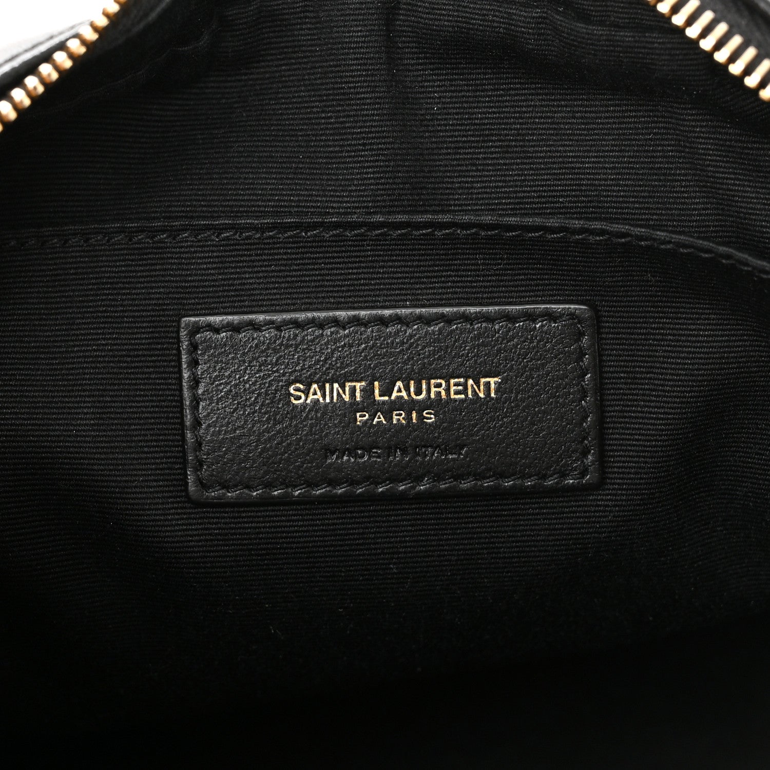 Saint Laurent Calfskin Matelasse Monogram Lou Camera Bag Black 6 of 13