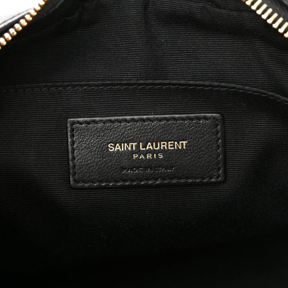 Saint Laurent Calfskin Matelasse Monogram Lou Camera Bag Black 6 of 13
